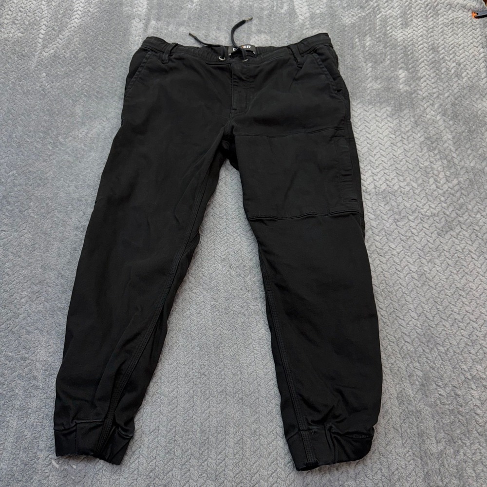 DU/ER No Sweat Jogger Mens 33x25 Slim Fit Black Tencel Stretch MJNS1100 Modern